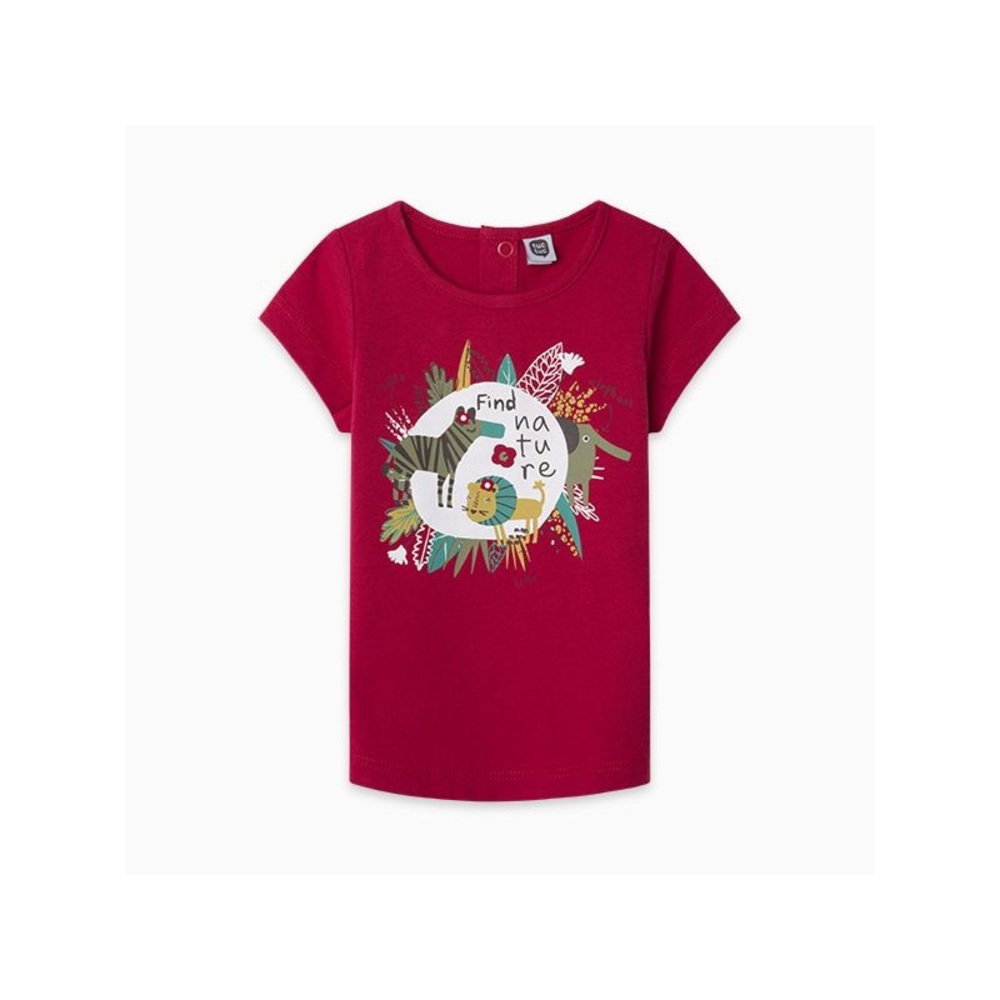Nature Explorer Kids Tee - Burgundy